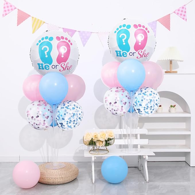 Gender Reveal Balloon Table Centerpiece Stand Kit 2 Set - Image 5