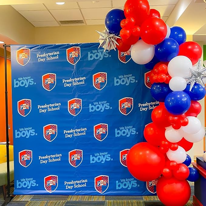 Voircoloria 130pcs Red White Blue Balloons Arch Kit, 18 12 10 5 Inch | - Image 6