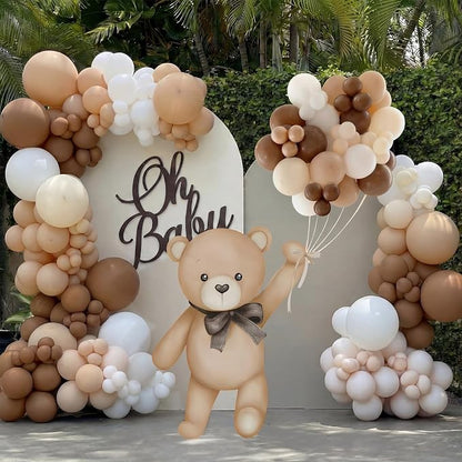 43 Pcs Brown Bear Baby Shower Party Decoration 31 Bears Cardboard Cutout Stand - Image 3