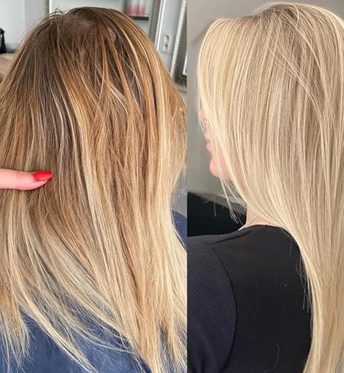 HAIR BAR NYC 30 Volume - Blond Plex Anti-Yellow Porfessional Lightening System for Charcoal Hair Bleach - Violet Developer with Plex, Reduce Brassy, Eliminates Orange Tones 33.8oz/1lt