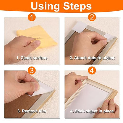 HARFINGTON 30pcs Double Sided Sticky Tape Dots, Adhesive Two Sided Nano Dots - Image 5