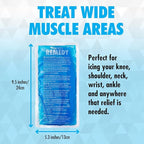 Perfect Remedy Gel Ice Pack - Hot & Cold Compress, Reusable Injury Ice Pack for Knee, Shoulder, Back, Neck, Hip, Ankle, Wrist, Foot Pain Relief & Injury Recovery Soft Gel for Muscle Strain (Blue, Reg)