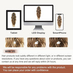 FLUFYMOOZ Ponytail Extension, 18 Inch Claw Clip Ponytail Extension, Wavy Curly Claw Clip in Ponytail Hair Extensions, Natural Ponytail Synthetic Hairpiece for Women (Chocolate Brown to Light Brown)