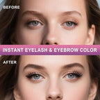 Eyelash & Eyebrow Color Kit, Professional Instant Lash & Brow Color Kit with Natural Results, Easy to Use, Eye Brow & Eye Lash Coloring Set DIY Hair Coloring for Salon Home Use 7ml (Black)