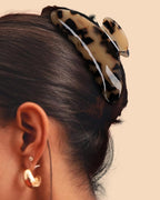 HAIMEIKANG Large Acetate 4 Inch Hair Claw Clip for Women - French Style Hair Claws for Thick Hair with Non-Slip Teeth, Hair Accessories for Updos, Buns & Ponytails