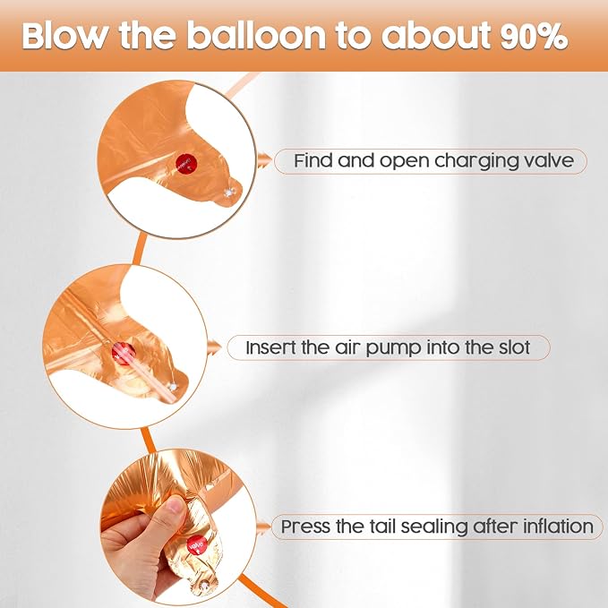 0 Balloon - Orange Birthday Number Balloons, 40 Inch Decorations Men Women | - Image 6