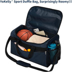 Gym Bag 20 inch Sport Duffle Bag for Men - 40L Weekender Duffel Bag for Travel - Navy Blue