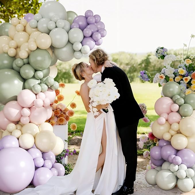 124 Pastel Balloon Arch Kit for Wildflower Baby Shower Birthday Decorations | - Image 7