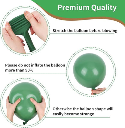 RUBFAC Sage Green and Brown Balloons - Image 3