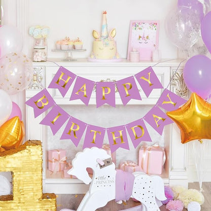 Happy Birthday Banner Birthday Party Banner NO DIY Happy Birthday Sign | - Image 7