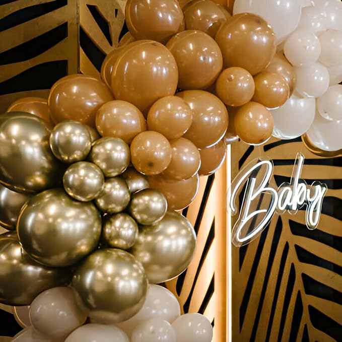 110pcs Brown Balloons 12 Inch Latex Balloon Arch Kit - Image 5