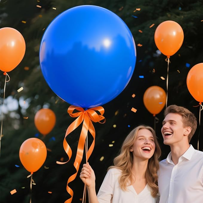 Blue Big Balloons 32pcs, 18 Inch Large Latex Giant Heavy Duty Balloons - Image 6