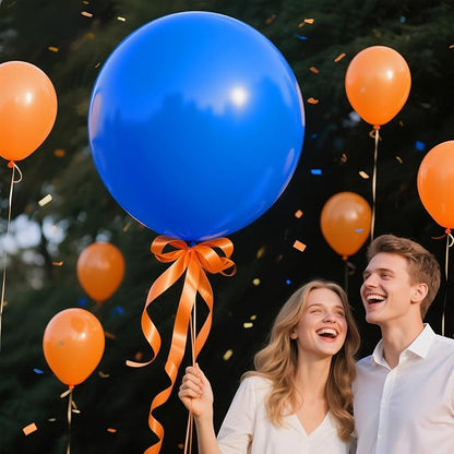 Blue Big Balloons 32pcs, 18 Inch Large Latex Giant Heavy Duty Balloons - Image 6