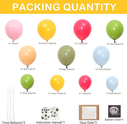 Colorful Rainbow Balloon Arch Garland Kit - Image 2