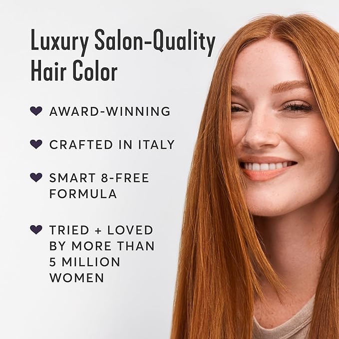 Madison Reed Radiant Hair Color Kit - 6NCG Medium Golden Red with Copper Tones (Sardinia Red), Dimensional Gray Hair Blending Permanent Hair Dye, PPD-Free & Ammonia-Free, 1 Pack