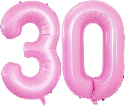 Number 30 Balloons for 30th Birthday Party Decorations, 42 Inch Jumbo Foil by GOER