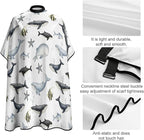 Adjustable Hairdresser Cape, Sea Whale Hairdresser Apron Hair Cutting Gown for Barbers