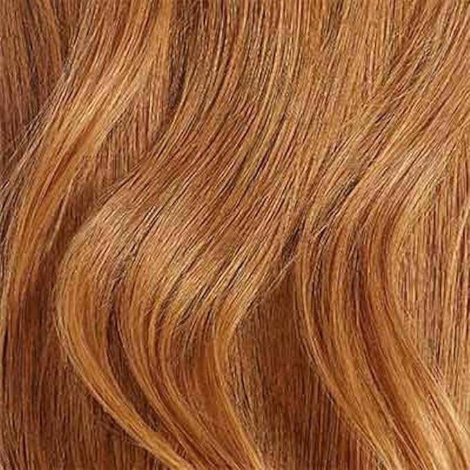 Luxy 100% Remy Human Hair – Halo Clip-In Hair Extensions –Natural Looking Volume & Length - One-Piece - Easy 5-Min Application 140 grams 16" Natural Red Halo