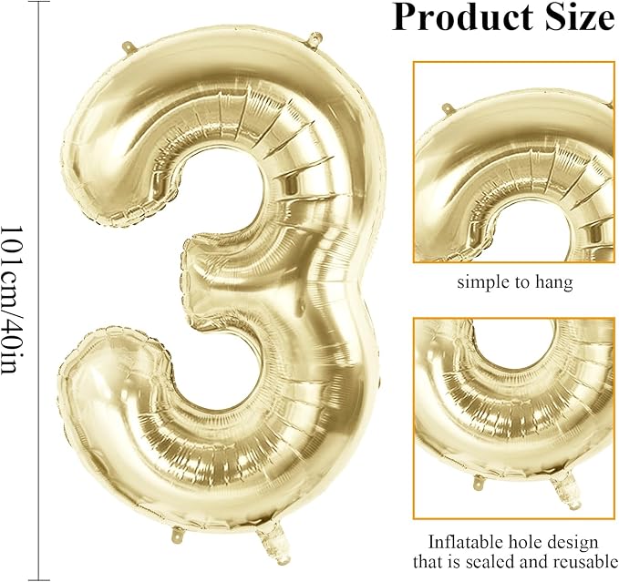 Number 36 Balloons for 36th Birthday Party Decorations, 40 Inch 0-100 - Image 2
