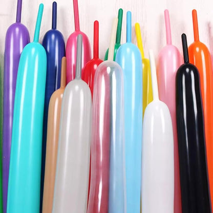260 Balloons Multicolor, Thickened 100 Pack Long Balloons Twisting Skinny Magic - Image 9
