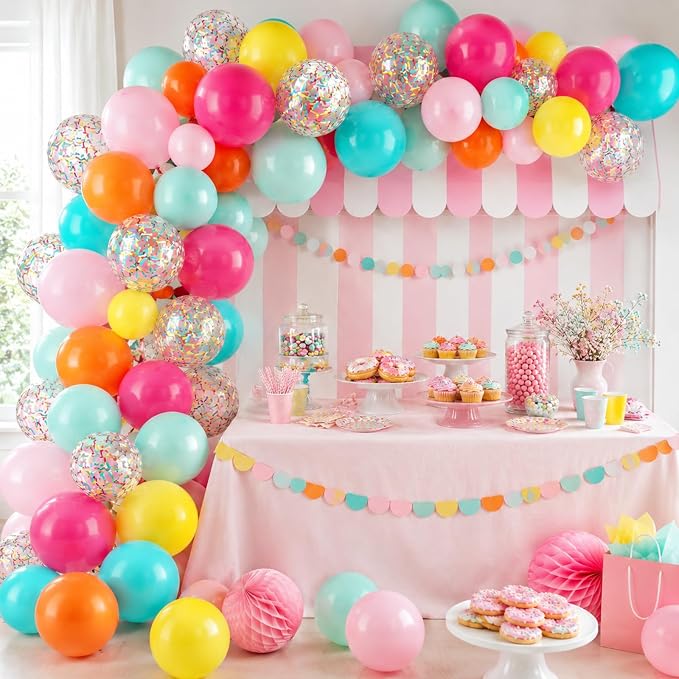 Rainbow Balloons, for Girls Birthday Baby Shower Rainbow Wedding and Summer - Image 7