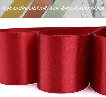 Nsilu 1-1/2 inch, Wine Red Ribbon - Image 4