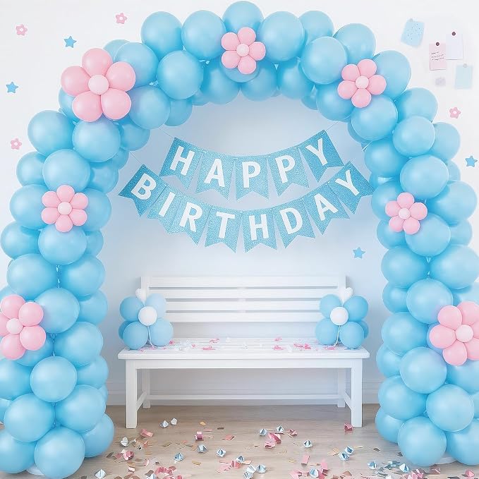 LOLStar Macaron Blue Balloons, 12 inch Latex | Graduation, Baby Shower - Image 7