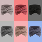 Extra Wide Headbands for Women, 7'' Large Cotton Like Turban Knotted Bandana Head Bands for Women Non Slip, Boho Headbands for Women's Hair (6Pcs Dark Colors, Extra Large 7" Wide)