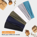 Wide Headbands for Women Non Slip Elastic Womens Hair Bands Yoga Sports Workout Head Bands for Women's Super Soft Headband Hair Accessories