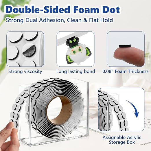 400 PCS 2mm Double Sided Foam Dots - Image 3