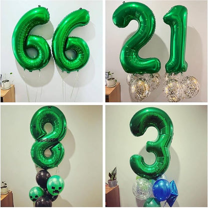 Number 18 Dark Green Balloons 40 Inch Giant Green 18 Numer Foil Helium Balloons - Image 3
