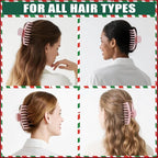 TOCESS Hair Claw Clips for Women - 8PK Large Neutral Jumbo Hair Clips for Thick, Thin, Long, Short, Curly Hair Girls, Big Jaw Clip Set for Daily Use(Glossy Blush)