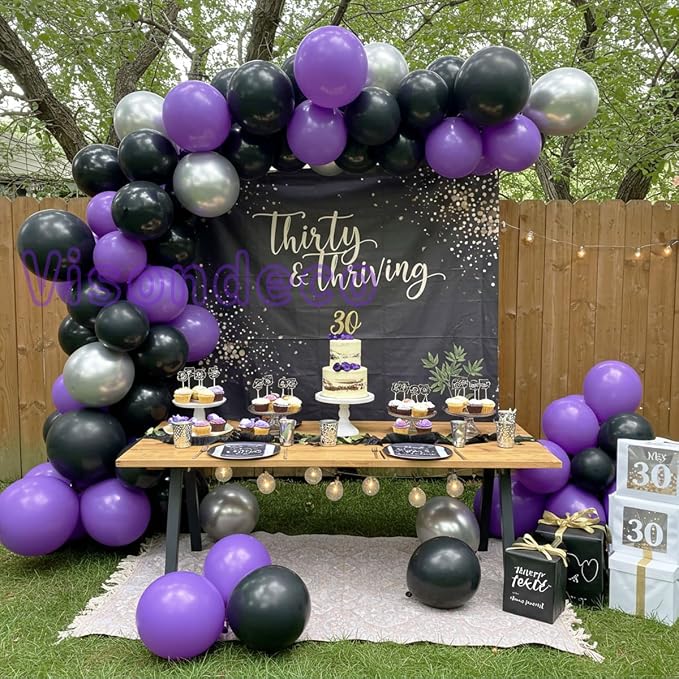 Black and Purple Balloons - Image 7