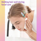 Magicsky 12PCS No Bend Hair Clips, Hawaiian Acrylic Flat Styling No Crease Pins, Bang Seamless Duckbill, Barrettes for Makeup, Cute Beach Hairstyle Tool for Women Girls, Colorful Fruit