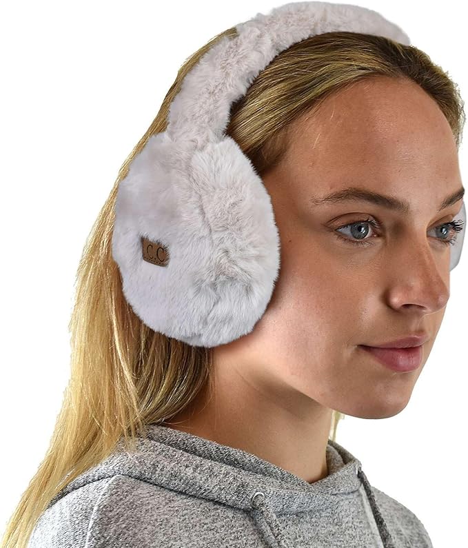 C.C Soft Winter Warm Adjustable Headband Ear Warmer Earmuffs