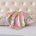 SLPBABY Silk Pillowcase for Hair and Skin with Hidden Zipper Print (King, Pattern32)