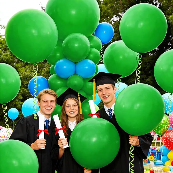32Pcs Green Big Balloons 18 Inch, Round Large Latex Party Balloons - Image 6