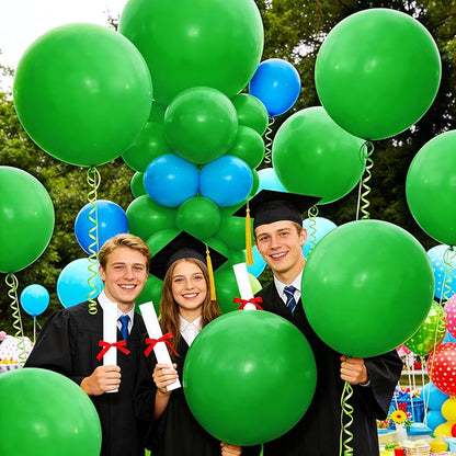 32Pcs Green Big Balloons 18 Inch, Round Large Latex Party Balloons - Image 6