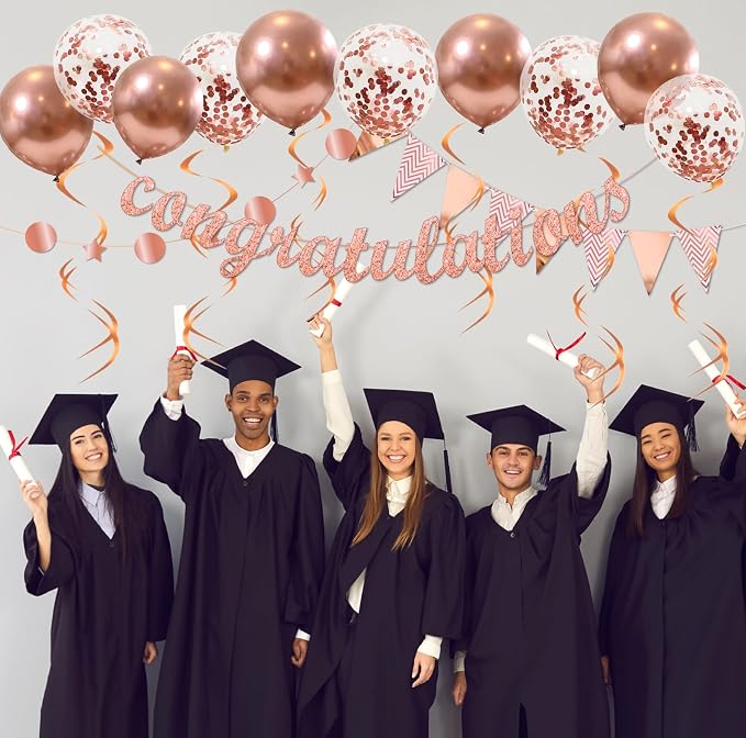 Congratulations Banner Kit for Graduation Party Decorations, Class of 2026 - Image 3