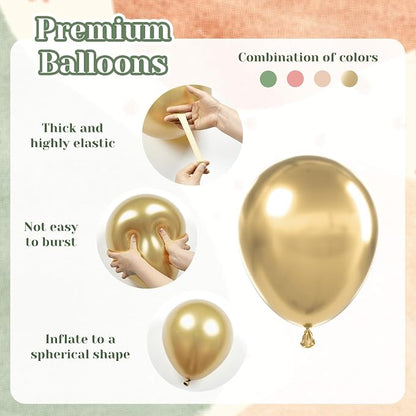 60pcs Pink and Green Balloons - Image 3