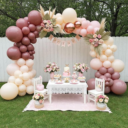 Dusty Pink Balloon Garland Arch Kit - Image 6