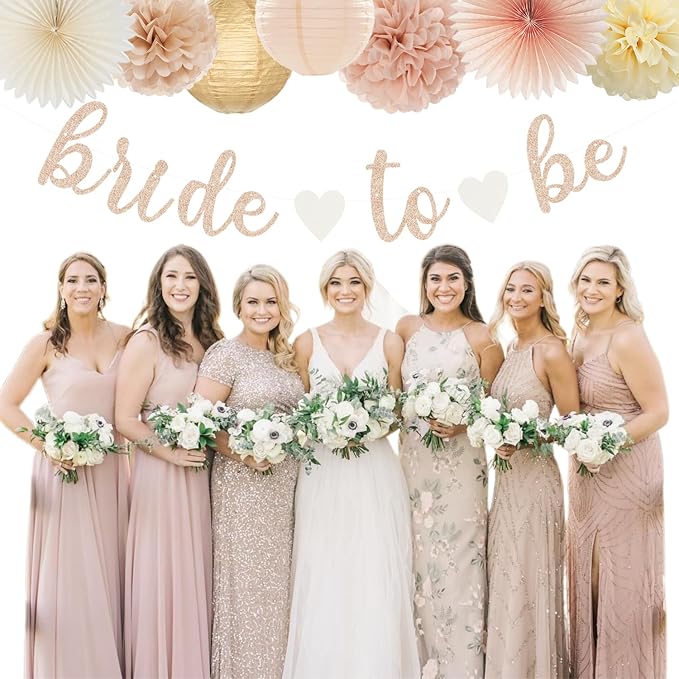 Champagne-Gold Beige Fall Bridal-Shower Party-Decorations - Image 7