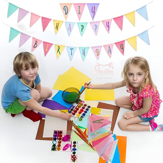 Pennant Banner Flags Pastel - Image 7