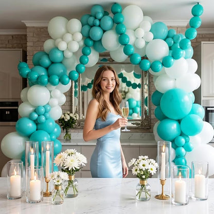 Teal Blue Linking Balloons, Tails Balloon - Image 5