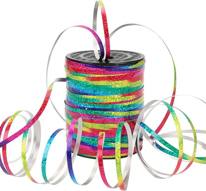 600 Yards Curling Ribbon, Balloon String Roll Ribbon and Bows by Laviria