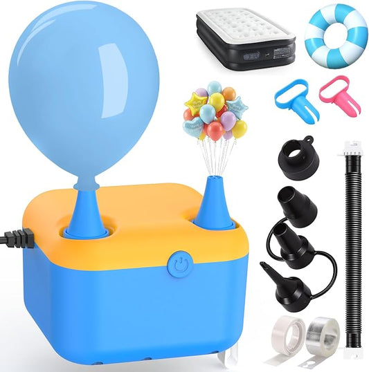 Electric Balloon Pump, 6 in1 Balloon Air Pump Fast Balloons Inflator | by VUDIKEJ