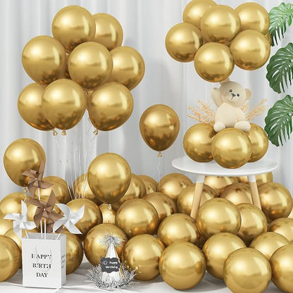Jobkoo 5 Inch Gold Balloons by Jobkoo