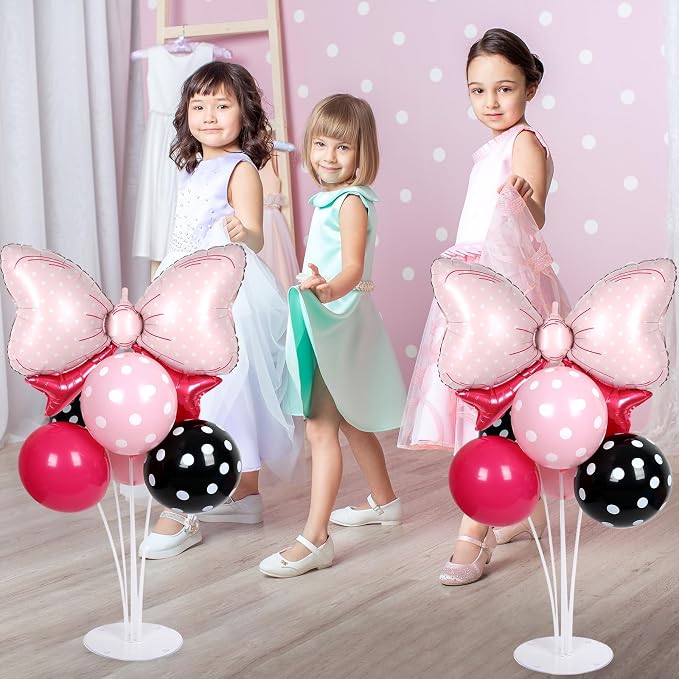 Pink Mouse Party Balloons Stand Kit 2 Sets - Image 5