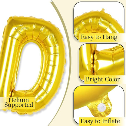 Gold Not 40 Yet Banner, 16 in letter NOT 40 YET Balloons 39th Birthday - Image 3