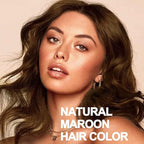 Natural Chestnut Brown Hair Dye Shampoo, 3-IN-1 Hair Color Shampoo for Men Women, Brown Hair Dye Colors in Minutes for All Hair Types 16.9 Fl Oz (Chestnut brown)